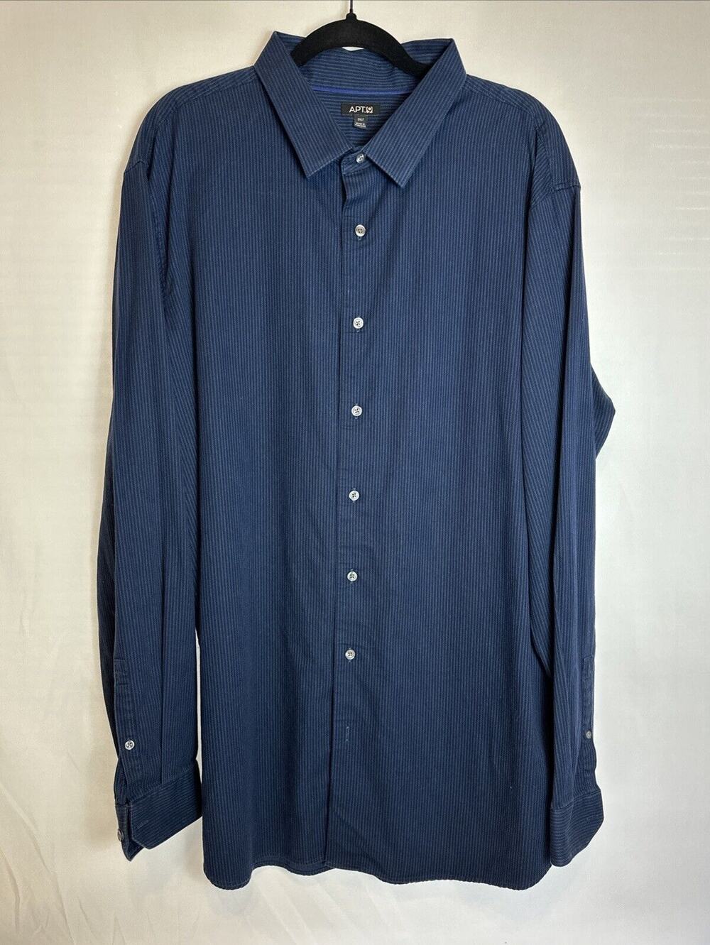 APT 9 Men’s Dark Blue Button Down Shirt Sz 2XLT